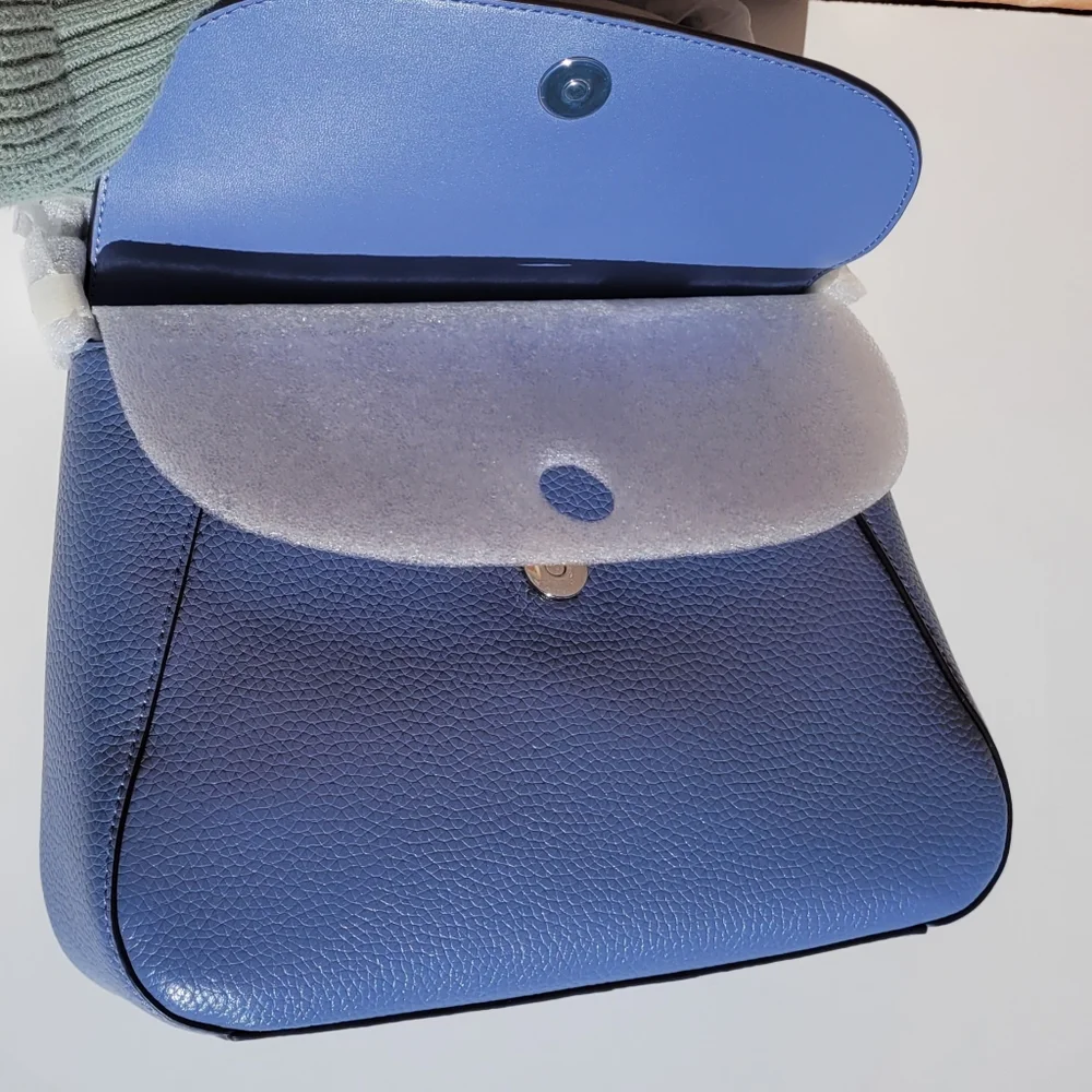 NWT Kate Spade New York Monica Flip Crossbody Bag in Thunderstorm Light Blue - Picture 4 of 11